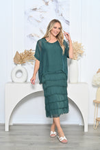 Load image into Gallery viewer, MARGO SILK DRESS - EMERALD