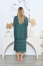 Load image into Gallery viewer, MARGO SILK DRESS - EMERALD