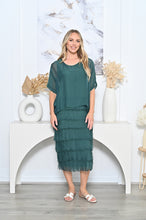 Load image into Gallery viewer, MARGO SILK DRESS - EMERALD