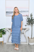 Load image into Gallery viewer, MARGO SILK DRESS - BLUE