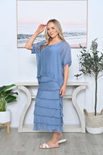 Load image into Gallery viewer, MARGO SILK DRESS - BLUE