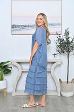 Load image into Gallery viewer, MARGO SILK DRESS - BLUE