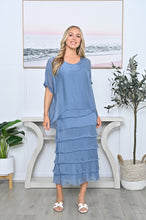 Load image into Gallery viewer, MARGO SILK DRESS - BLUE
