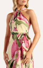 Load image into Gallery viewer, OASIS FLORAL HALTER DRESS