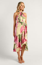 Load image into Gallery viewer, OASIS FLORAL HALTER DRESS