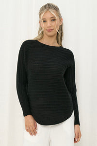 DREW KNIT BLACK JUMPER - IRIS MAXI