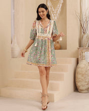Load image into Gallery viewer, MALLORY LACE TRIM DRESS