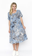 Load image into Gallery viewer, YVONNE MIDI DRESS - BLUE