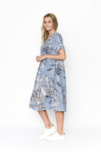 Load image into Gallery viewer, YVONNE MIDI DRESS - BLUE