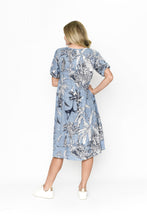 Load image into Gallery viewer, YVONNE MIDI DRESS - BLUE