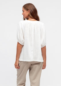 ZOE WHITE BLOUSE