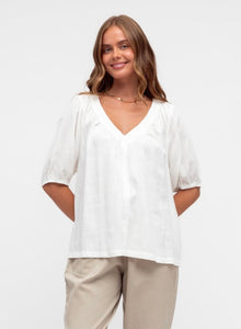 ZOE WHITE BLOUSE