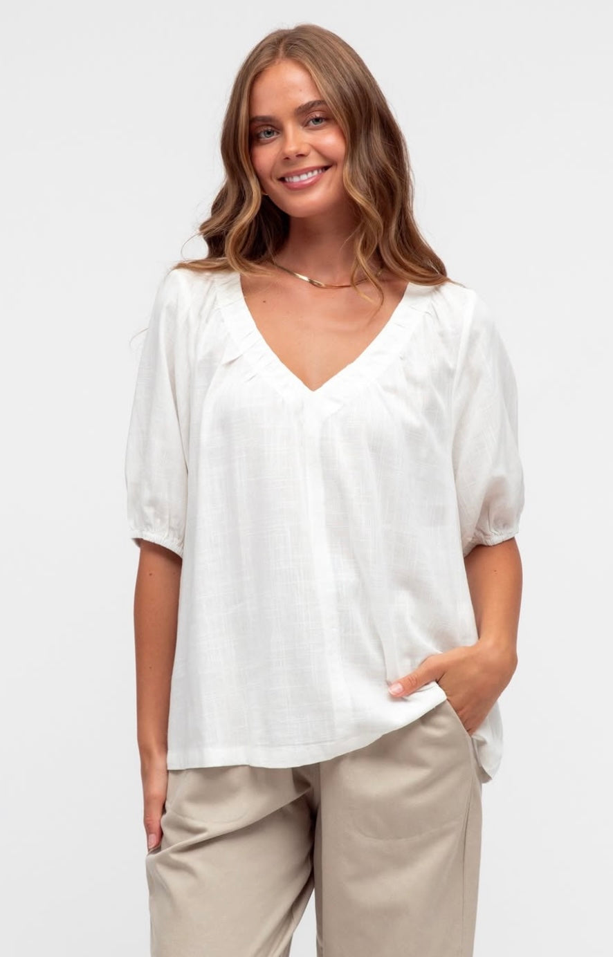 ZOE WHITE BLOUSE