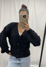 Load image into Gallery viewer, RUMI KNIT CARDIGAN - BLACK