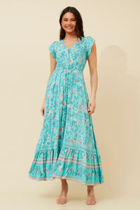 MOROCCO FLORAL MAXI DRESS