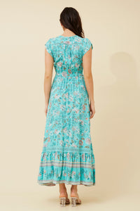 MOROCCO FLORAL MAXI DRESS