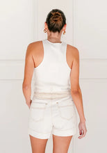 Load image into Gallery viewer, GEMMA DENIM SHORTS - WHITE