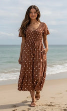 Load image into Gallery viewer, JULIA POLKA DOT MIDI DRESS