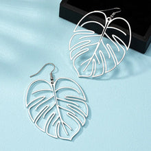 Load image into Gallery viewer, PALM LEAF EARRINGS - SILVER