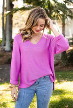 Load image into Gallery viewer, MAYA KNIT JUMPER - FUCHSIA - SILVER WISHES