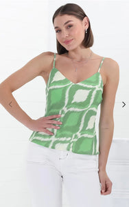 ALLORA LINEN CAMI TOP