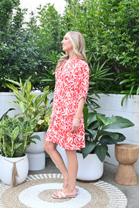 SIMONE DRESS - RED