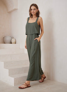 LAYLAH KHAKI JUMPSUIT