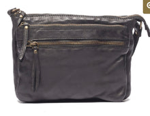 Load image into Gallery viewer, BRITTANY LEATHER BLACK CROSS BODY BAG - RUGGED HIDE