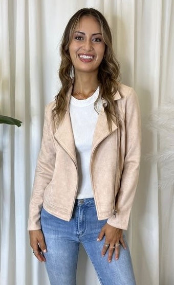 OLIVIA BIEGE JACKET FAUX SUEDE