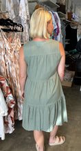 Load image into Gallery viewer, CHARLOTTE KHAKI LINEN DRESS