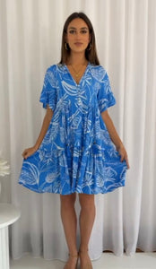 ALBA DRESS - BLUE