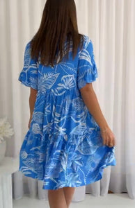 ALBA DRESS - BLUE