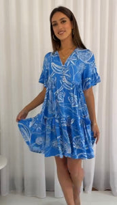 ALBA DRESS - BLUE