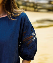 Load image into Gallery viewer, CARRIE TOP - NAVY - BOHO AUSTRALIA