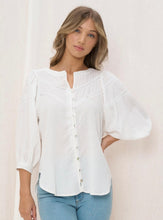 Load image into Gallery viewer, SOFIA WHITE COTTON BLOUSE