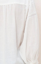 Load image into Gallery viewer, SOFIA WHITE COTTON BLOUSE