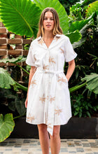 Load image into Gallery viewer, CAMPOS SHIRT DRESS - WHITE PALM