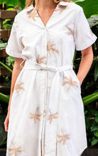 Load image into Gallery viewer, CAMPOS SHIRT DRESS - WHITE PALM