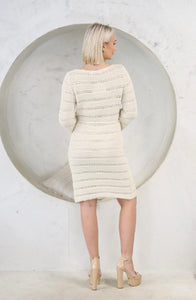 TALIA KNIT DRESS - BEIGE