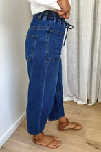 Load image into Gallery viewer, HARPER BARREL LEG JEANS - DARK DENIM