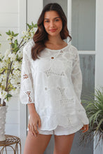 Load image into Gallery viewer, WILLA EMBROIDERED COTTON BLOUSE