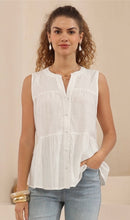 Load image into Gallery viewer, BILLIE WHITE SLEEVELESS TOP
