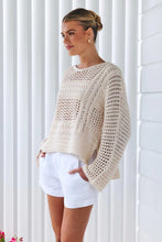 Load image into Gallery viewer, CHELSEA CROCHET JUMPER - BEIGE