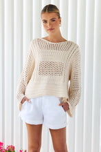 Load image into Gallery viewer, CHELSEA CROCHET JUMPER - BEIGE