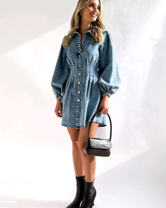 INDIGO DENIM DRESS