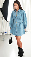 Load image into Gallery viewer, INDIGO DENIM DRESS