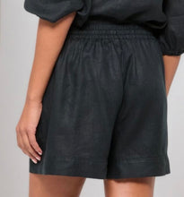 Load image into Gallery viewer, CALLIE LINEN SHORTS &amp; TOP SET - BLACK