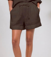 Load image into Gallery viewer, CALLIE LINEN SHORTS &amp; TOP SET - BROWN