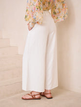 Load image into Gallery viewer, ALEXANDRIA TAILORED SILK/LINEN PANTS - OFF WHITE