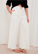 Load image into Gallery viewer, ALEXANDRIA TAILORED SILK/LINEN PANTS - OFF WHITE